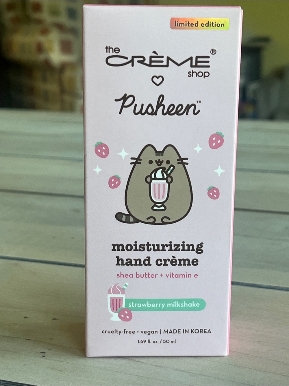 Crème Shop x Pusheen Strawberry Milkshake Moisturizing Hand Crème - Limited Ed